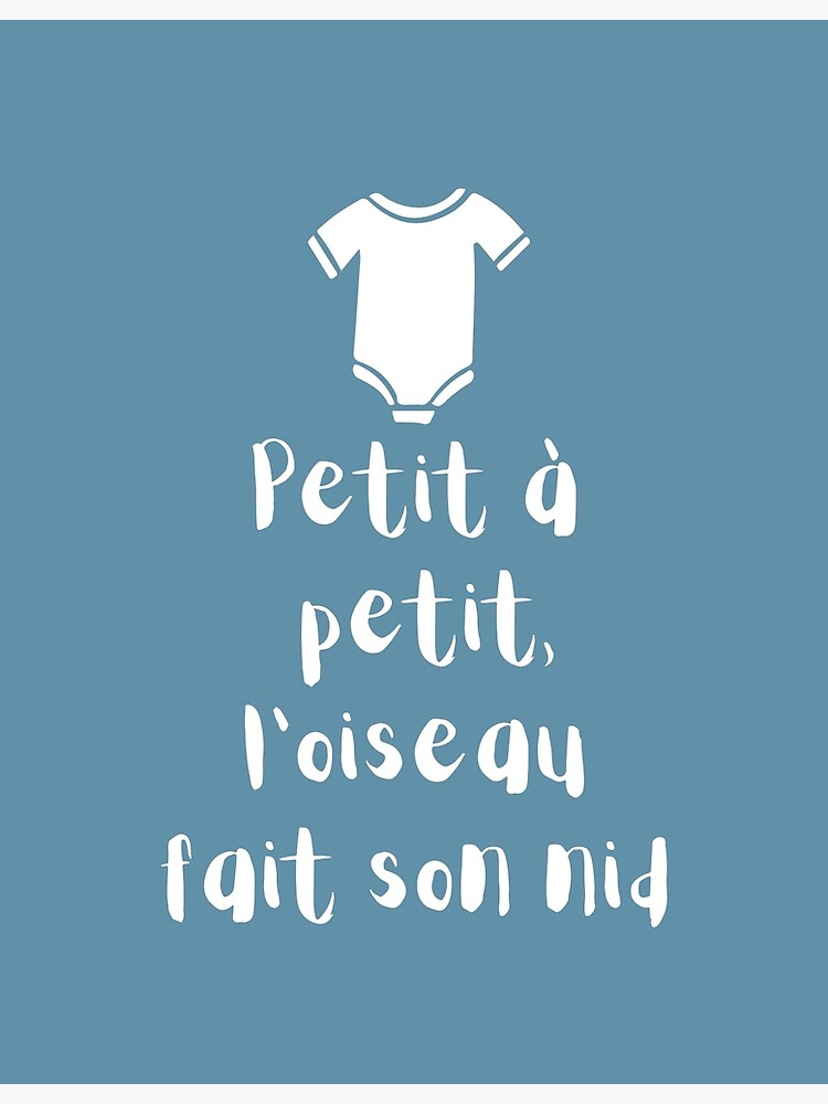 "French Baby shower for a boy" Poster for Sale by Voici Redbubble