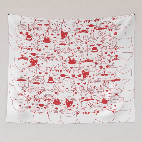 Item preview, Adorable Cat Lover Pattern Design,  designed and sold by antevasinart.