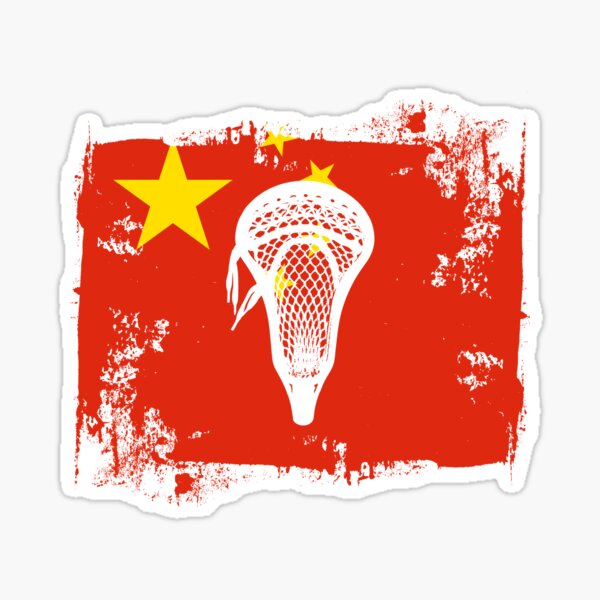 Aperçu de l'œuvre Drapeau de crosse avec tête de bâton - Chine créée et vendue par Lax-Love.