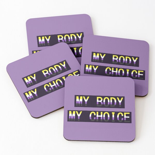 Item preview, Non Binary Flag My Body My Choice designed and sold by kiippers.