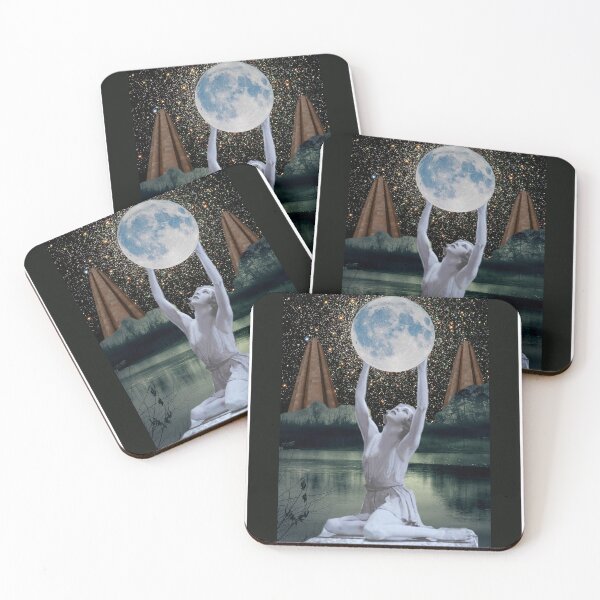 Item preview, The Moon | Major Arcana Tarot Art designed and sold by NettlesandPaint.