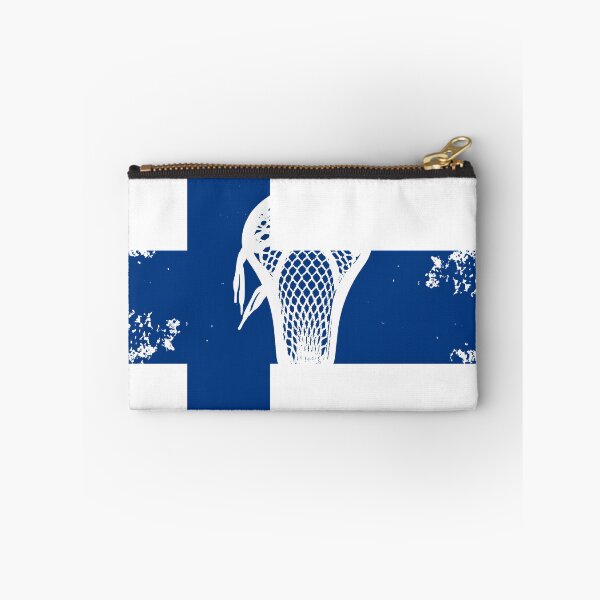 Item preview, Lacrosse Flag with Stickhead - Finland designed and sold by Lax-Love.