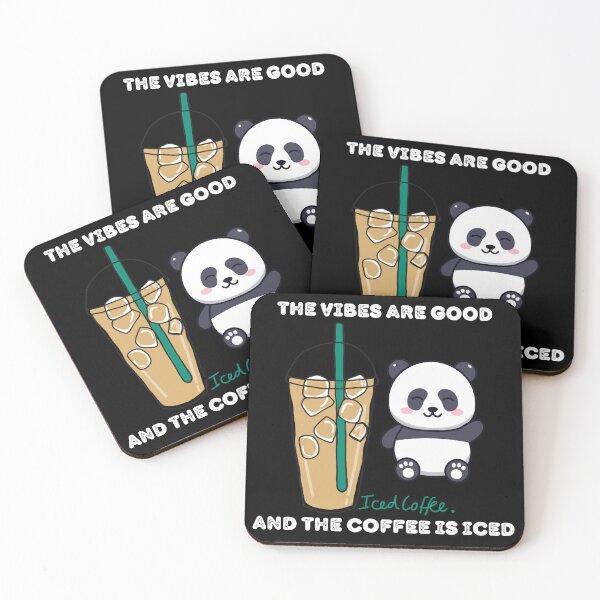 Item preview, The Vibes Are Good And The Coffee Is Iced designed and sold by madraso.