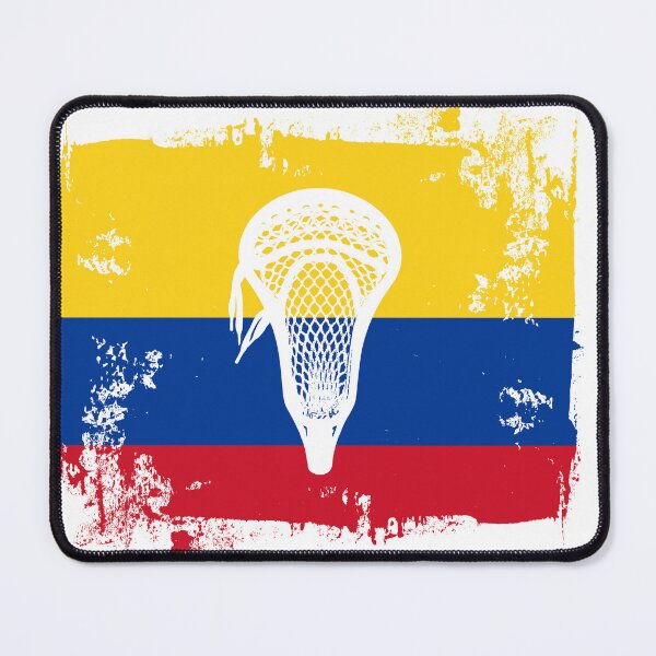 Item preview, Lacrosse Flag with Stickhead - Colombia designed and sold by Lax-Love.