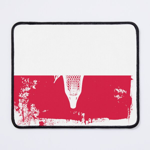 Item preview, Lacrosse Flag with Stickhead - Poland designed and sold by Lax-Love.
