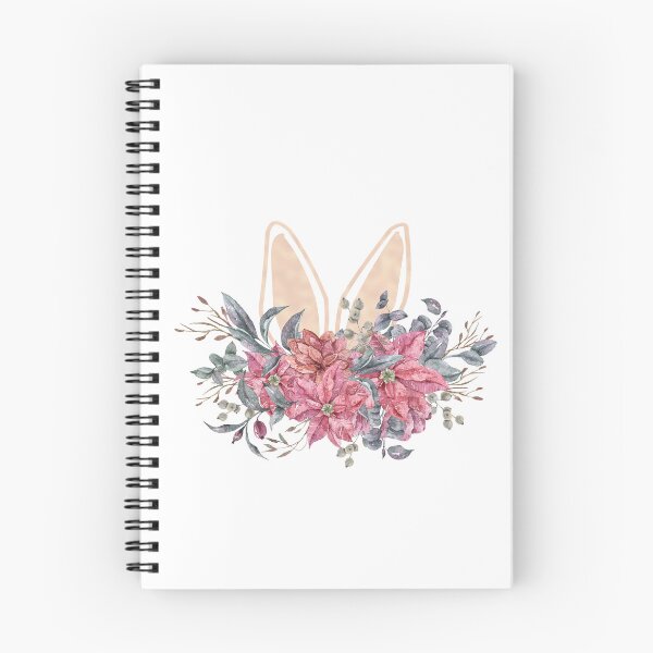 Item preview, Cute floral bunny ears watercolor illustration designed and sold by tiana-geo.