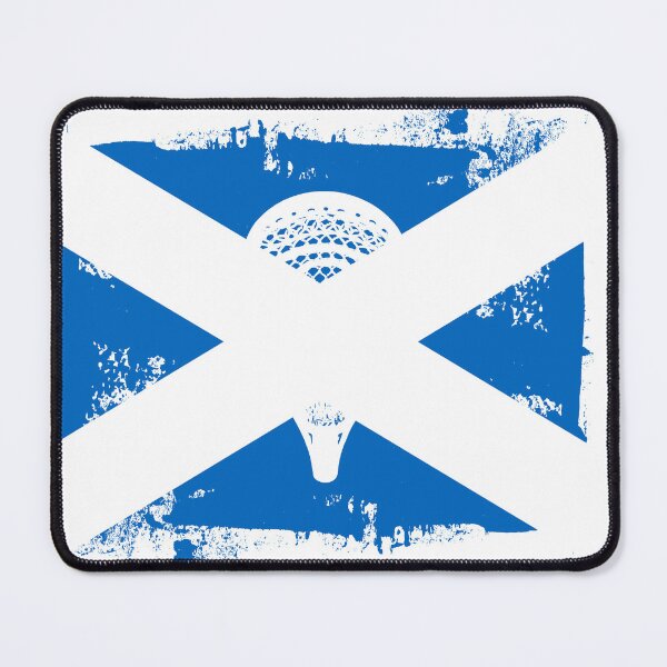 Item preview, Lacrosse Flag with Stickhead - Scotland designed and sold by Lax-Love.