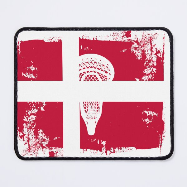 Item preview, Lacrosse Flag with Stickhead - Denmark designed and sold by Lax-Love.