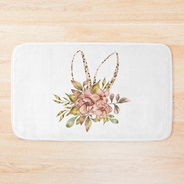 Item preview, Cute floral bunny ears watercolor illustration designed and sold by tiana-geo.