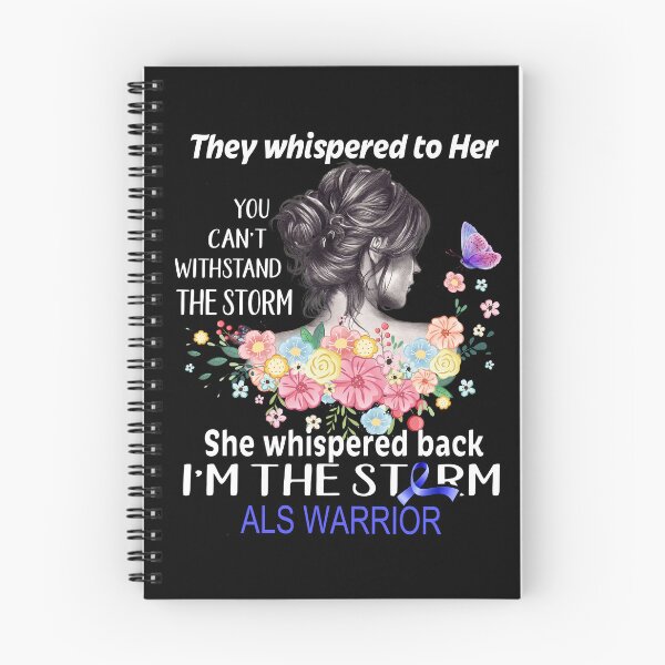Item preview, ALS Warrior Whispered Back I'm The Storm ALS Awareness designed and sold by Hatjar.