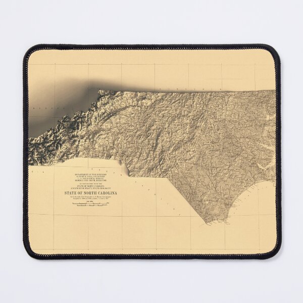 Item preview, 1916 North Carolina Relief Map 3D digitally-rendered designed and sold by ThinkAboutMaps.