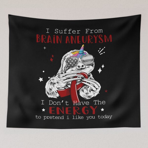 Item preview, Funny Sloth I Suffer From Brain Aneurysm designed and sold by Kohend.