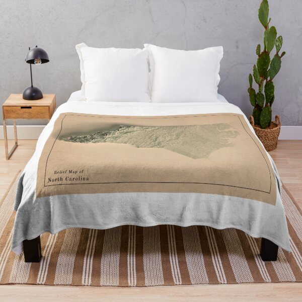 Item preview, North Carolina, USA Relief Map 3D digitally-rendered designed and sold by ThinkAboutMaps.