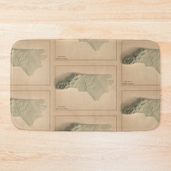 Item preview, North Carolina, USA Relief Map 3D digitally-rendered designed and sold by ThinkAboutMaps.