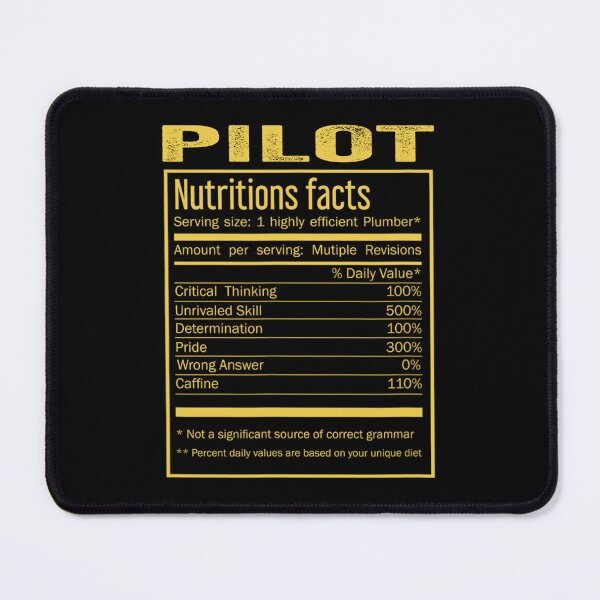 Artikelvorschau, Herren Damen Piloten-Geburtstagsgeschenk-Shirt, cooler Pilot, lustige Nährwertangaben, Herren- und Damen-Weihnachts-Vatertagsgeschenk, Piloten-Nährwertangaben entworfen und verkauft von xlnv.
