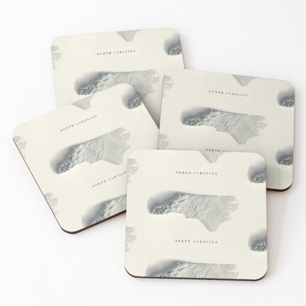 Item preview, North Carolina, USA Relief Map 3D digitally-rendered designed and sold by ThinkAboutMaps.