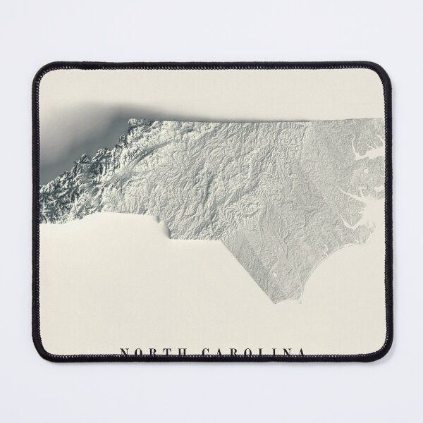 Item preview, North Carolina, USA Relief Map 3D digitally-rendered designed and sold by ThinkAboutMaps.