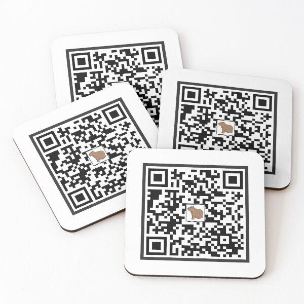 Item preview, Random capybara fact qr-code. Random capybara designed and sold by T-Look.