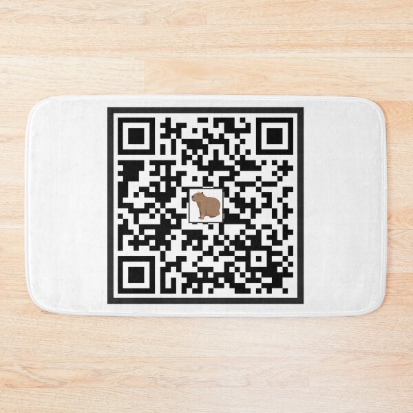 Item preview, Random capybara fact qr-code. Random capybara designed and sold by T-Look.