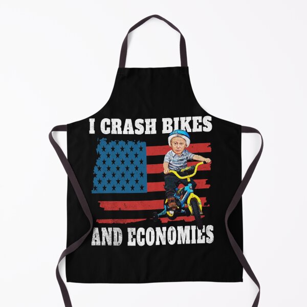 Item preview, I Crash Bikes and Economies Funny Joe Biden Falling off Bike designed and sold by Zulfiqqar.