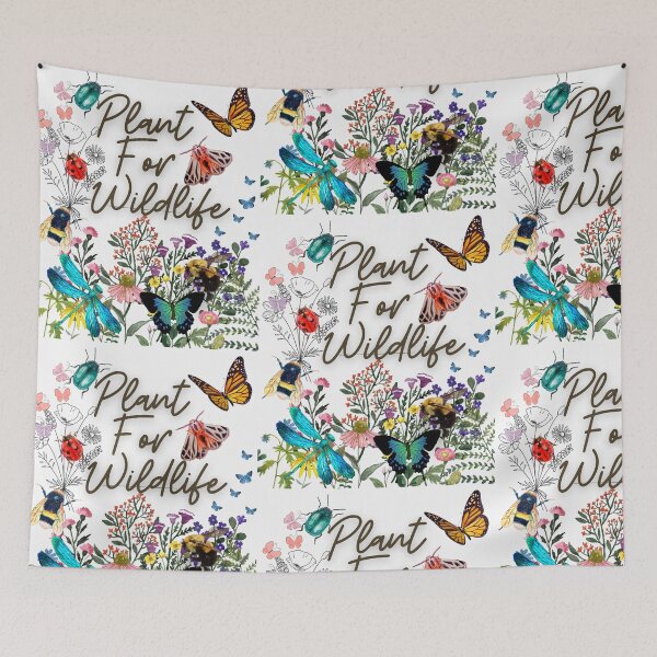 Item preview, Plant For Wildlife Pollinator Colorful Eco-Friendly Design designed and sold by EarthArtDesigns.
