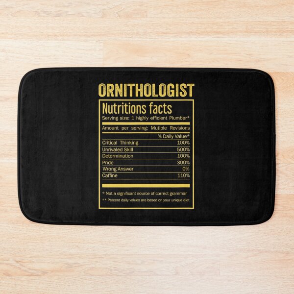 Item preview, Mens Womens ornithologist birthday Gifts Shirt,Cool ornithologist Funny Nutrition Facts Mens Womens Christmas Fathers Days Gift, ornithologist Nutrition Facts designed and sold by xlnv.