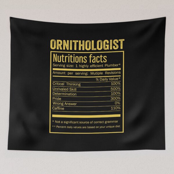 Item preview, Mens Womens ornithologist birthday Gifts Shirt,Cool ornithologist Funny Nutrition Facts Mens Womens Christmas Fathers Days Gift, ornithologist Nutrition Facts designed and sold by xlnv.
