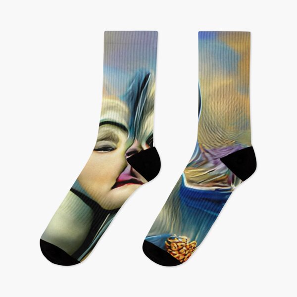 Item preview, red lips blue sky surreal abstract original art designed and sold by Surrealarts727.