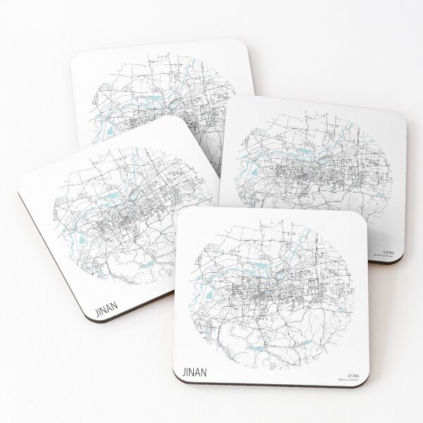 Item preview, Jinan City Map of Shandong, China - Circle designed and sold by deMAP.