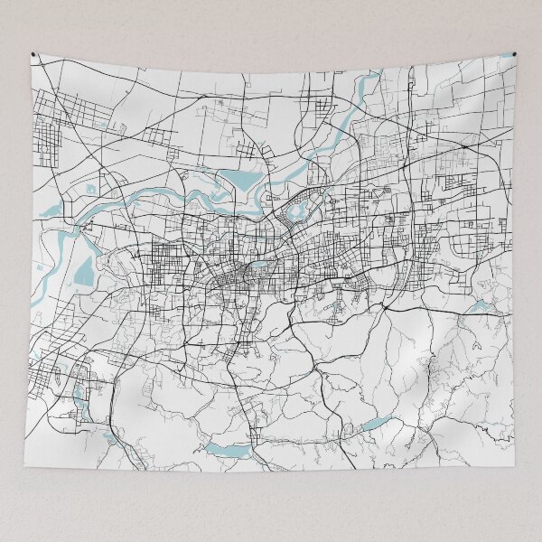 Item preview, Jinan City Map of Shandong, China - Circle designed and sold by deMAP.