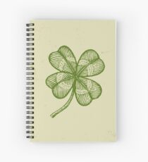 Vintage lucky clover Spiral Notebook