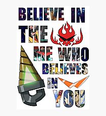 Gurren Lagann Kamina Quote Photographic Print