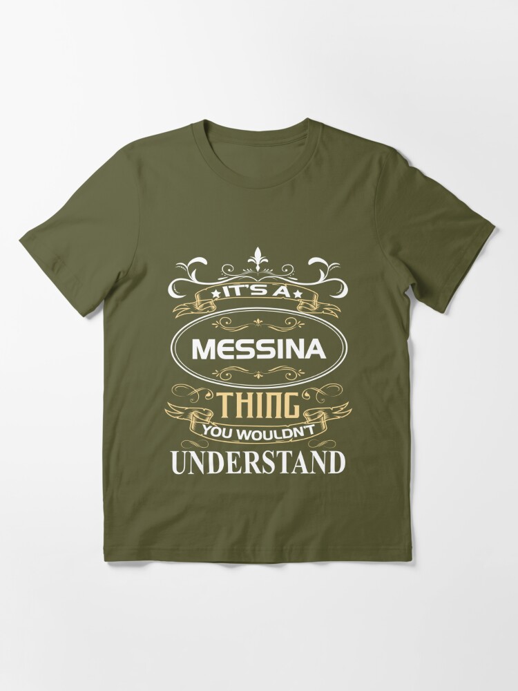 Messina Name T Shirt Messina Things' Unisex Baseball T-Shirt