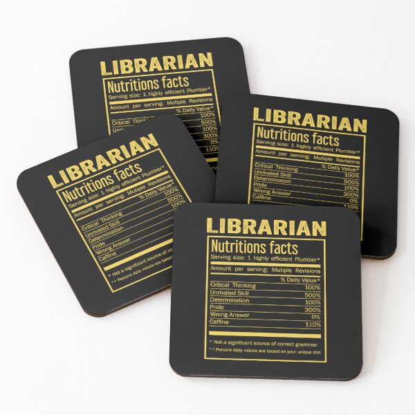 Item preview, Mens Womens librarian birthday Gifts Shirt,Cool librarian Funny Nutrition Facts Mens Womens Christmas Fathers Days Gift, librarian Nutrition Facts designed and sold by xlnv.