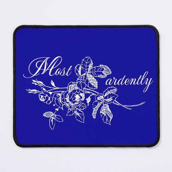 Item preview, Pride and prejudice - Jane Austen - Most Ardently - Blue Velvet designed and sold by i-cottagedesign.