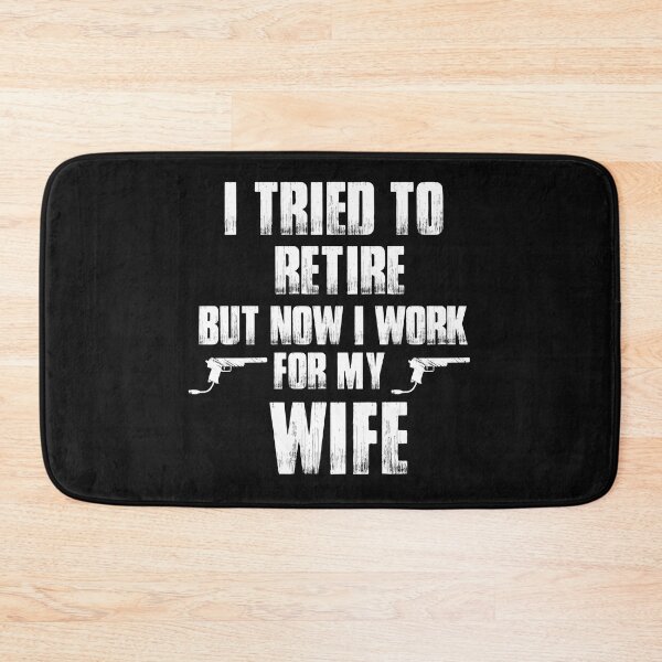 Item preview, Vintage I Tried to Retire but Now i Work for my wife Typography designed and sold by garniturex.