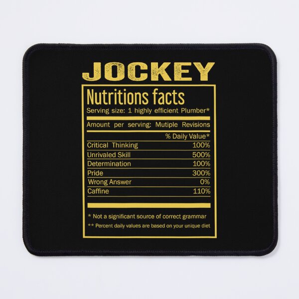 Item preview, Mens Womens jockey birthday Gifts Shirt,Cool jockey Funny Nutrition Facts Mens Womens Christmas Fathers Days Gift, jockey Nutrition Facts designed and sold by xlnv.