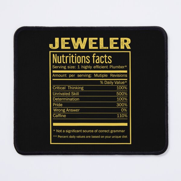 Item preview, Mens Womens jeweler birthday Gifts Shirt,Cool jeweler Funny Nutrition Facts Mens Womens Christmas Fathers Days Gift, jeweler Nutrition Facts designed and sold by xlnv.