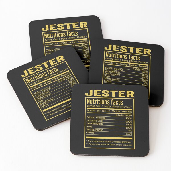 Item preview, Mens Womens jester birthday Gifts Shirt,Cool jester Funny Nutrition Facts Mens Womens Christmas Fathers Days Gift, jester Nutrition Facts designed and sold by xlnv.