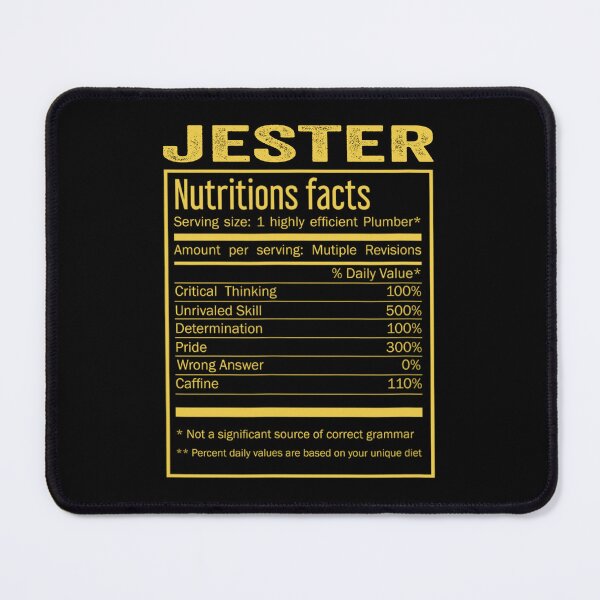 Item preview, Mens Womens jester birthday Gifts Shirt,Cool jester Funny Nutrition Facts Mens Womens Christmas Fathers Days Gift, jester Nutrition Facts designed and sold by xlnv.