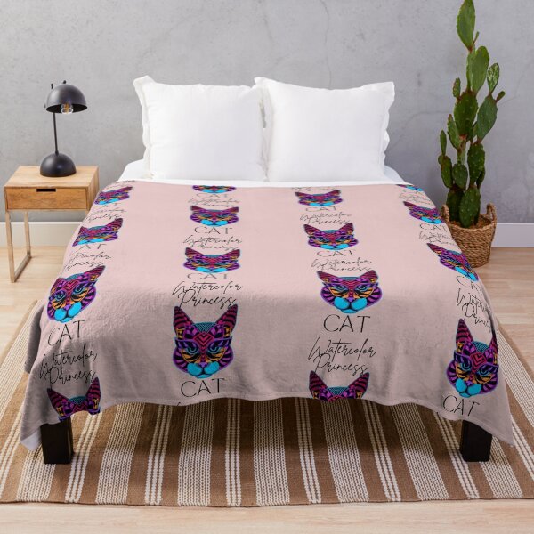 Item preview, Watercolor Cat Princess. Egyptian princess cat with many colors designed and sold by EMIPRINCESS.