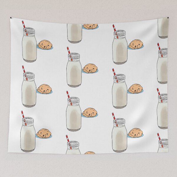 Item preview, milk and cookies designed and sold by arailustrada.