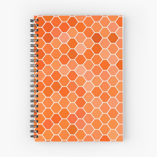 Item preview, Shades of Orange Hexagon Tiles Pattern designed and sold by patternsoup.