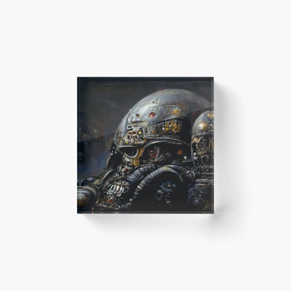 Varangian Helm, Living Steel Acrylic Block