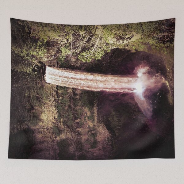 Item preview, West Coast: Brandywine Falls in Pink and Green designed and sold by Chancelrie.
