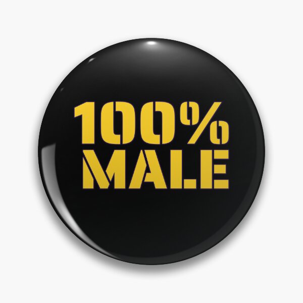 Item preview, 100 Percent Male Born Male Yellow Letters Graphic designed and sold by podguy.