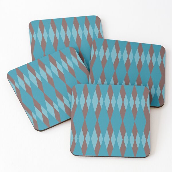 Item preview, Abstract Geometric blue and brown designed and sold by ChantalDesign.