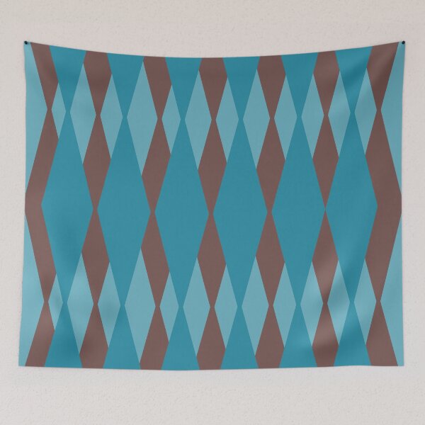 Item preview, Abstract Geometric blue and brown designed and sold by ChantalDesign.