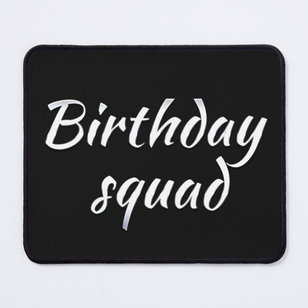 Item preview, Vintage Birthday Squad White Bold Decorative Typography designed and sold by garniturex.