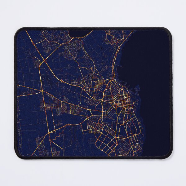 Item preview, Odessa, Ukraine Map - City At Night designed and sold by deMAP.